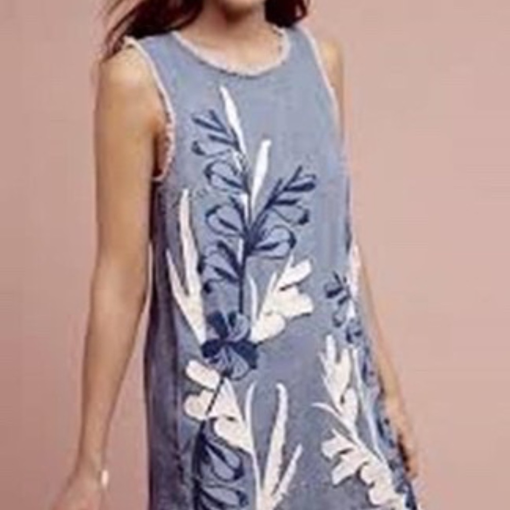 Anthropologie‎ Holding Horses Denim Casual Dress, Small